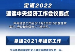 雙鴨山全文＋速覽！中央經(jīng)濟(jì)工作會(huì)議定調(diào)2022